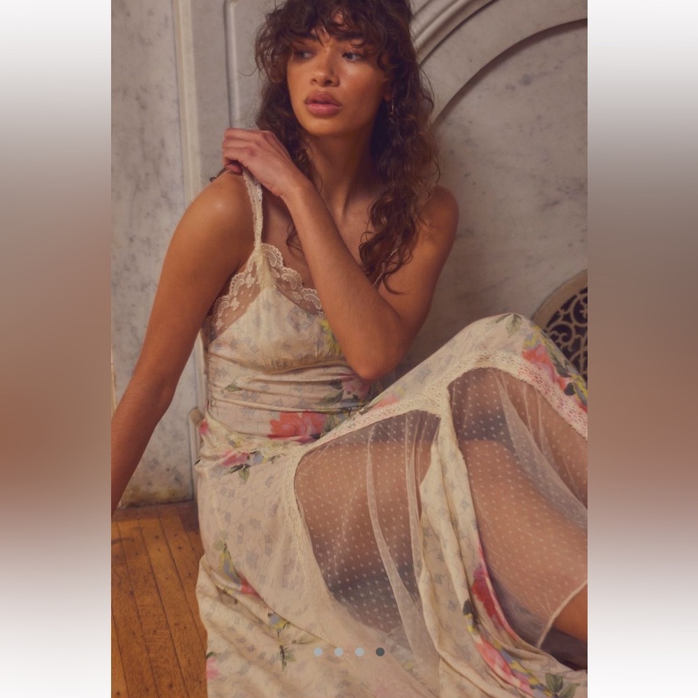 Free People Good Luck Charm Slip Dress